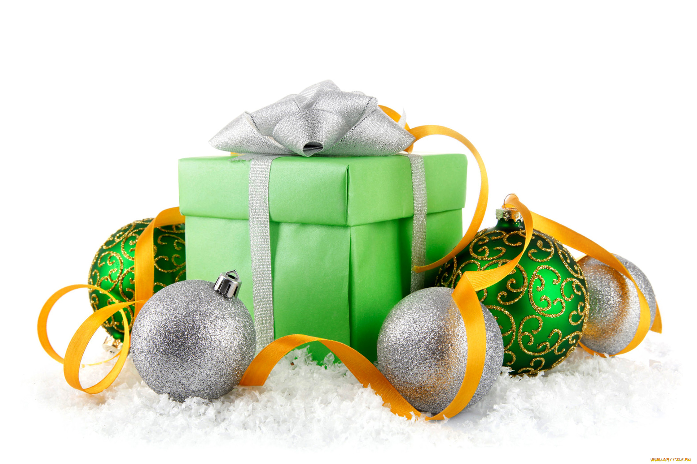 ,   , new, year, christmas, decoration, balls, snow, , , , , 